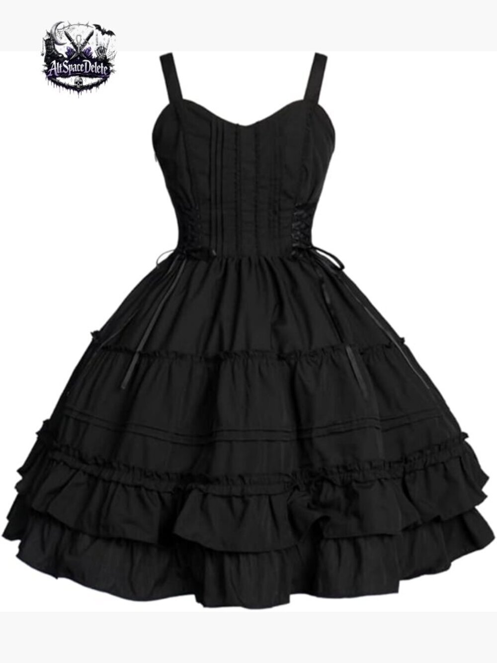 Sleeveless A-Line Gothic Lolita Dress Cotton Blend Plus Size Cosplay Costume